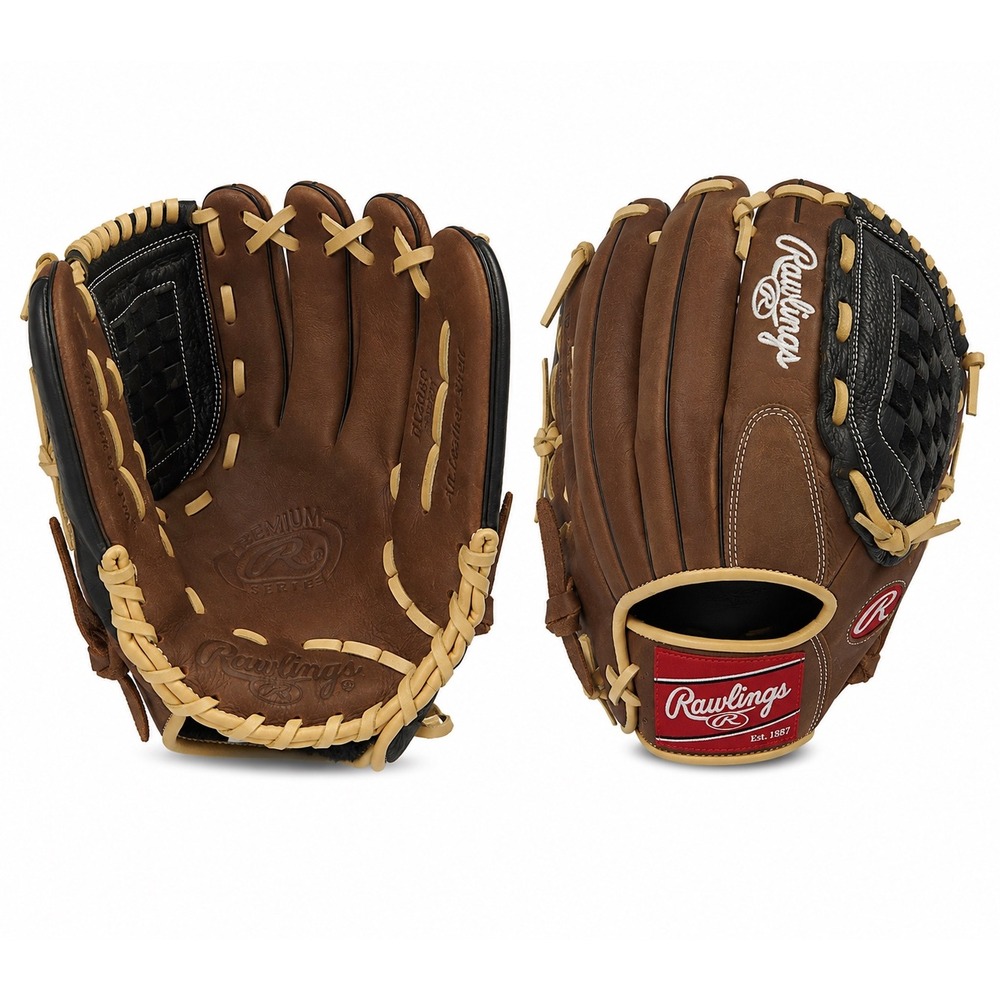 Rawlings D120BD Baseball Glove 12" Premium Series Leather Zero Shock RHT